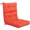 Tufted Outdoor Patio Chair Seating Pad with 4 Attached String Ties